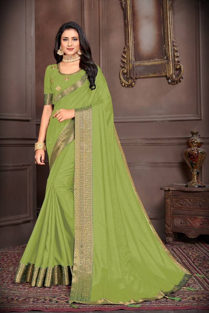 Zeekha 2 Fancy New Exclusive Wear Vichitra Silk Designer Saree Collection